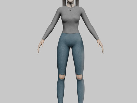 Standard Basic Woman V25461 3D Model