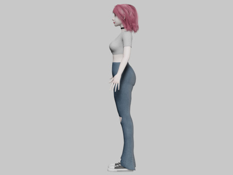 Standard cute Woman V31958 Modelo 3D