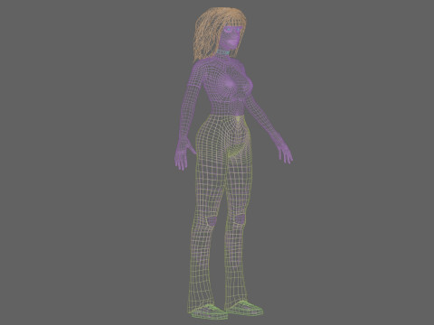 Standard cute Woman V31958 Modelo 3D