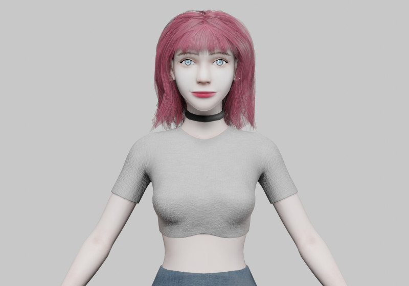 Standard cute Woman V31958 Modelo 3D .c4d .max .obj .3ds .fbx .stl .blend 