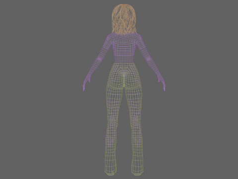 Standard cute Woman V31958 Modelo 3D