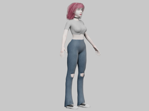 Standard cute Woman V31958 Modelo 3D