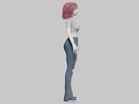 Standard cute Woman V31958 Modelo 3D