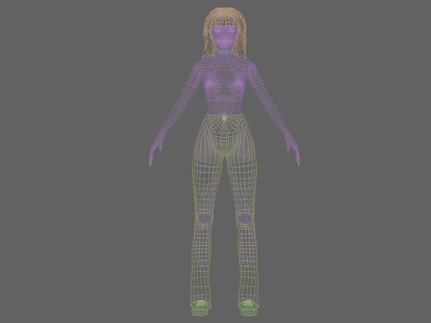 Standard cute Woman V31958 Modelo 3D