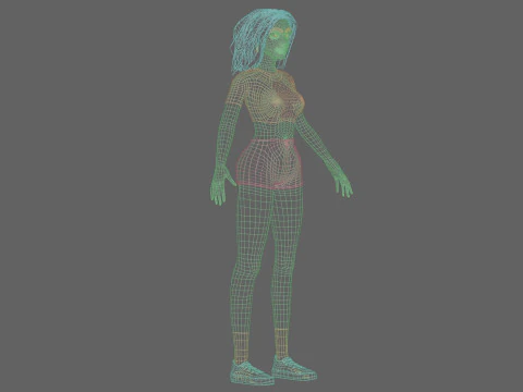 Standard Pretty woman V33821 3D Model