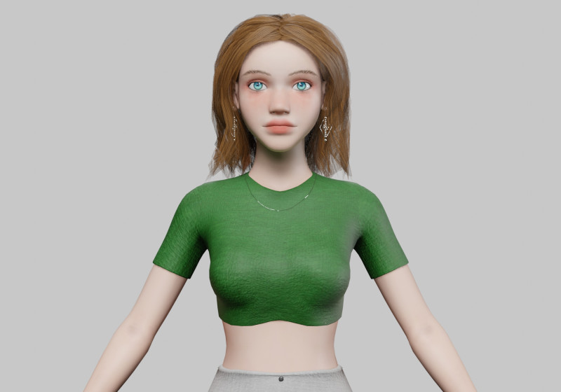 Standard Pretty woman V33821 3D-Modell .c4d .max .obj .3ds .fbx .stl .blend 
