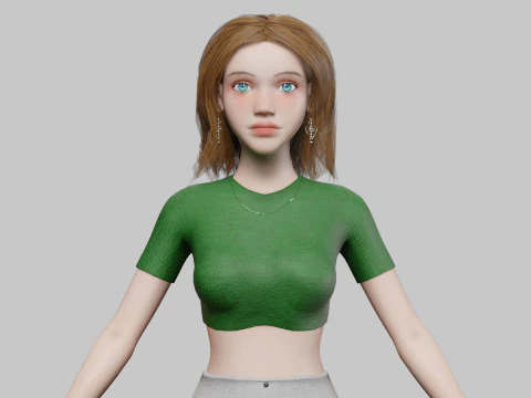 Standard Pretty woman V33821 3D Model