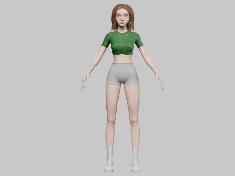 Standard Pretty woman V33821 3D Model