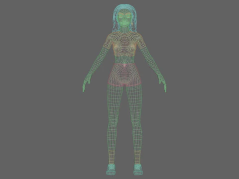 Standard Pretty woman V33821 3D Model
