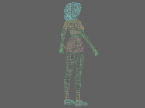 Standard Pretty woman V33821 3D Model