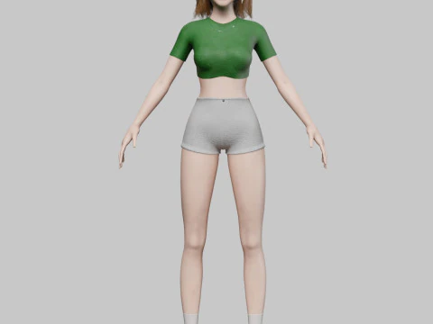 Standard Pretty woman V33821 3D Model