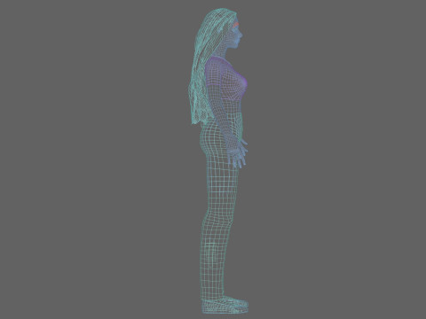 Stylized cute Woman V31558 Modelo 3D