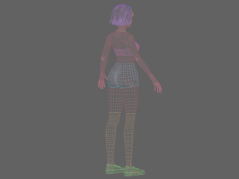 Stylized Pretty Woman V30878 3D मॉडल