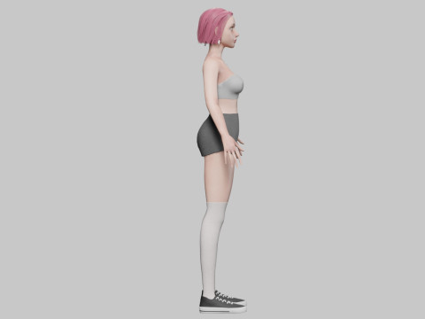 Stylized Pretty Woman V30878 3D मॉडल