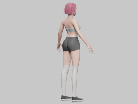 Stylized Pretty Woman V30878 3D मॉडल