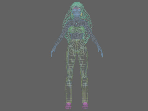 Sweet Basic Woman V39919 Model 3D