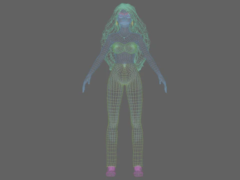 Sweet Basic Woman V39919 3D Model