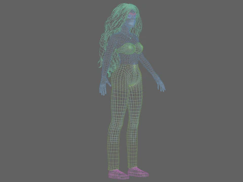 Sweet Basic Woman V39919 3D Model