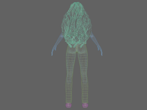 Sweet Basic Woman V39919 Model 3D
