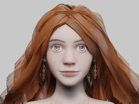 Sweet Basic Woman V39919 Model 3D