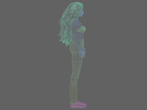 Sweet Basic Woman V39919 Model 3D