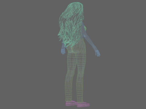 Sweet Basic Woman V39919 Model 3D