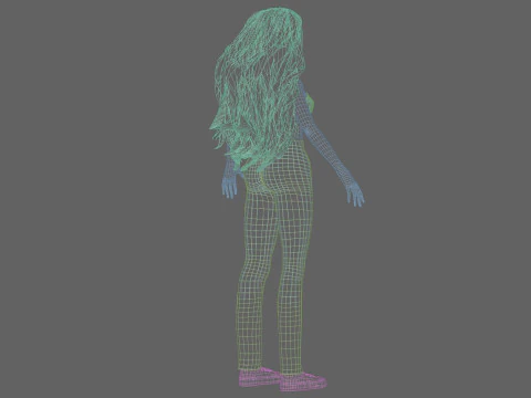 Sweet Basic Woman V39919 3D Model