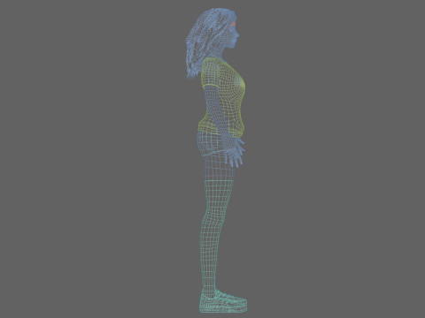 Sweet cute Woman V34404 Modèle 3D