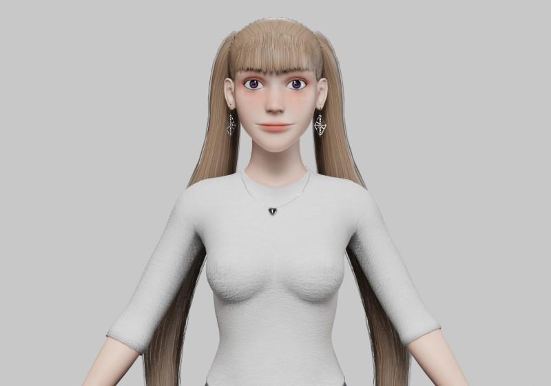 Sweet Pretty Woman V27733 3D मॉडल .c4d .max .obj .3ds .fbx .stl .blend 