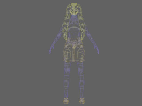 Teen Pretty Woman V25164 3D Model