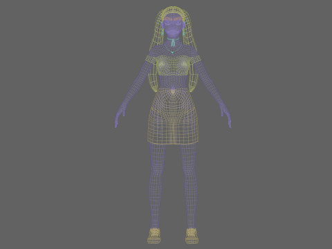 Teen Pretty Woman V25164 3D Model