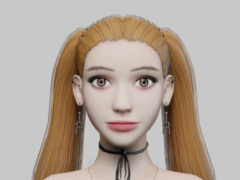 Teen Pretty Woman V25164 3D Model