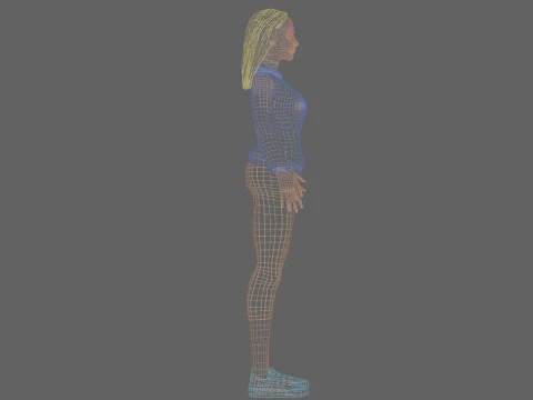 Basic Beautiful woman V29756 3D Model