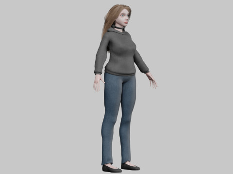 Basic classic woman V32703 Modello 3D