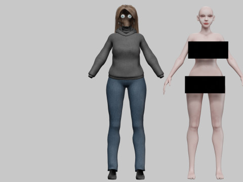 Basic classic woman V32703 Modello 3D