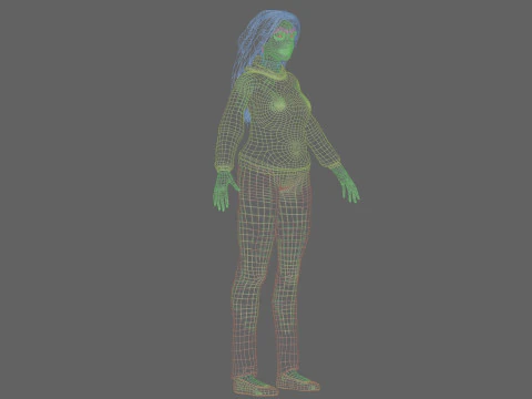 Basic classic woman V32703 3D Model