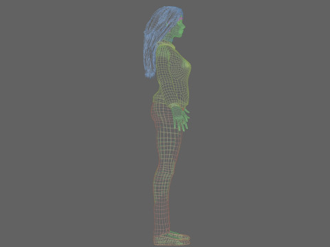 Basic classic woman V32703 Modello 3D