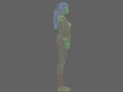 Basic classic woman V32703 3D Model