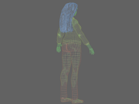Basic classic woman V32703 Modello 3D