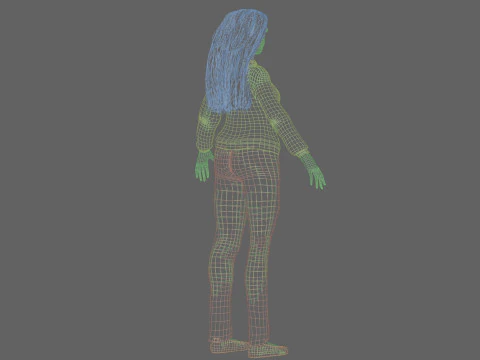 Basic classic woman V32703 3D Model