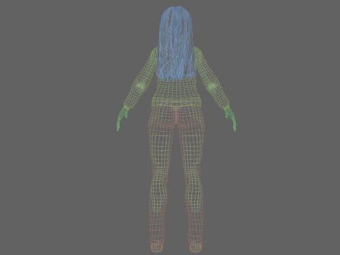 Basic classic woman V32703 3D Model