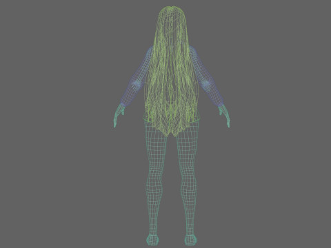 Basic cool woman V31469 3D Model
