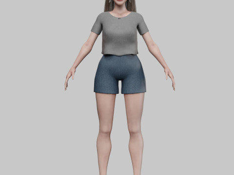 Basic Standard woman V33016 3D मॉडल