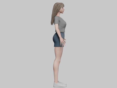 Basic Standard woman V33016 3D मॉडल