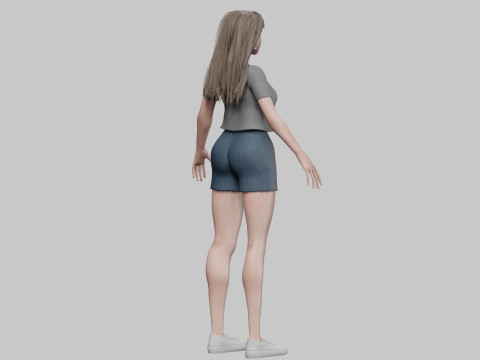 Basic Standard woman V33016 3D मॉडल