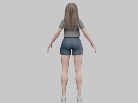 Basic Standard woman V33016 3D मॉडल