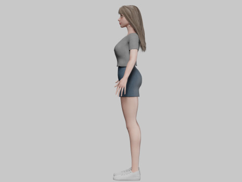 Basic Standard woman V33016 3D मॉडल