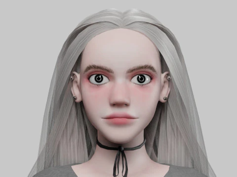 Basic sweet Woman V32448 3D Model