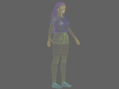 Basic sweet Woman V32448 3D Model