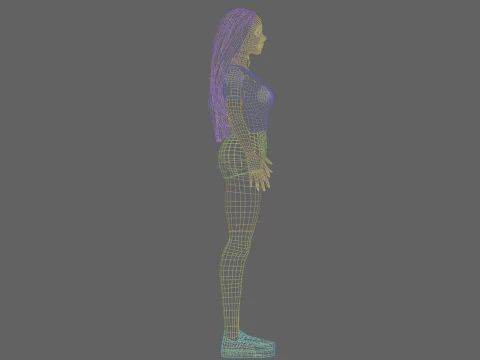 Basic sweet Woman V32448 3D Model